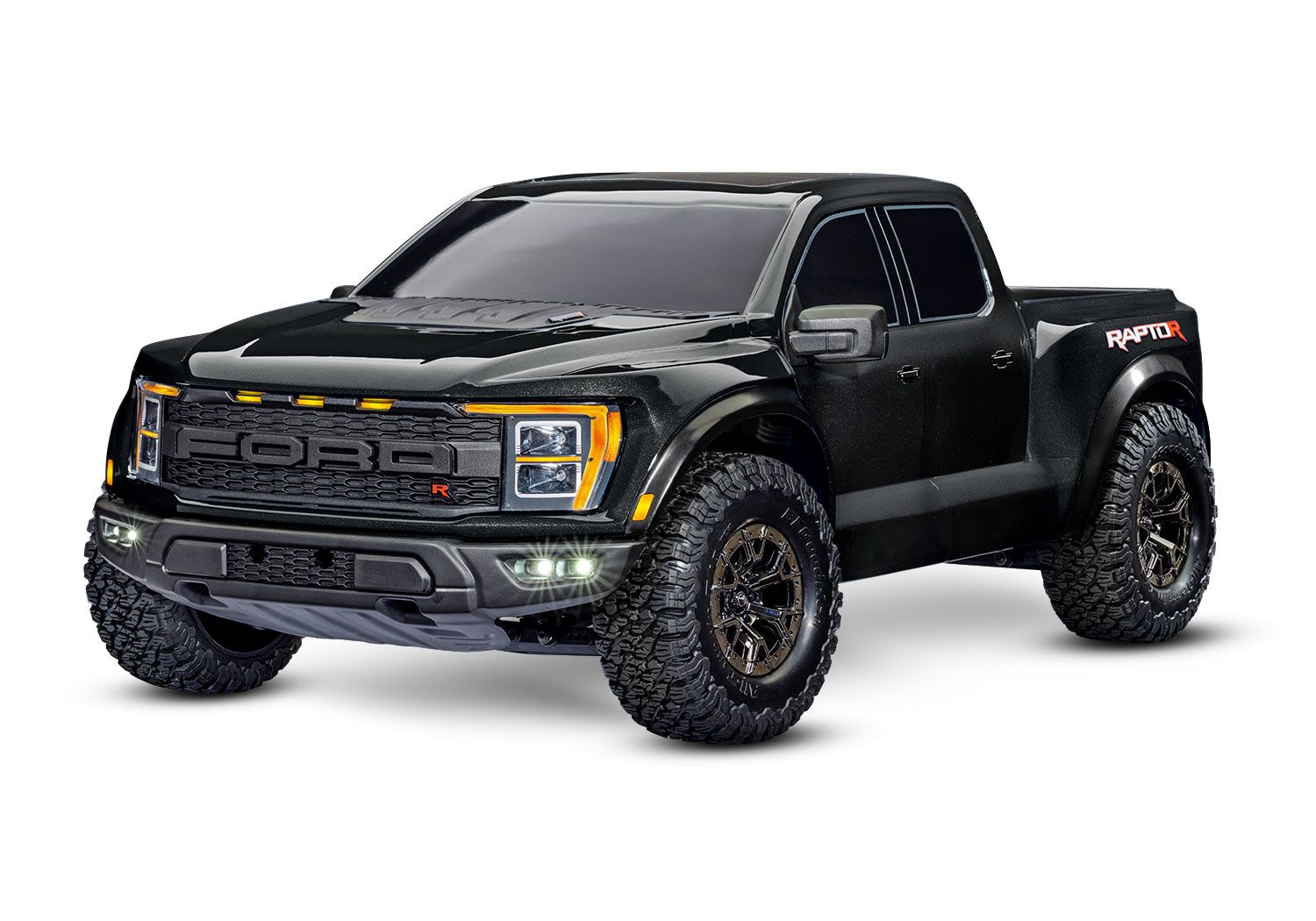 Traxxas Ford Raptor R Pro Scale 4WD Brushless Replica Truck - Black (TRX101076-4-BLK)