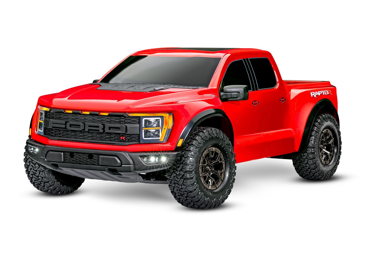 Traxxas Ford Raptor R Pro Scale 4WD Brushless Replica Truck - Red (TRX101076-4-RED)