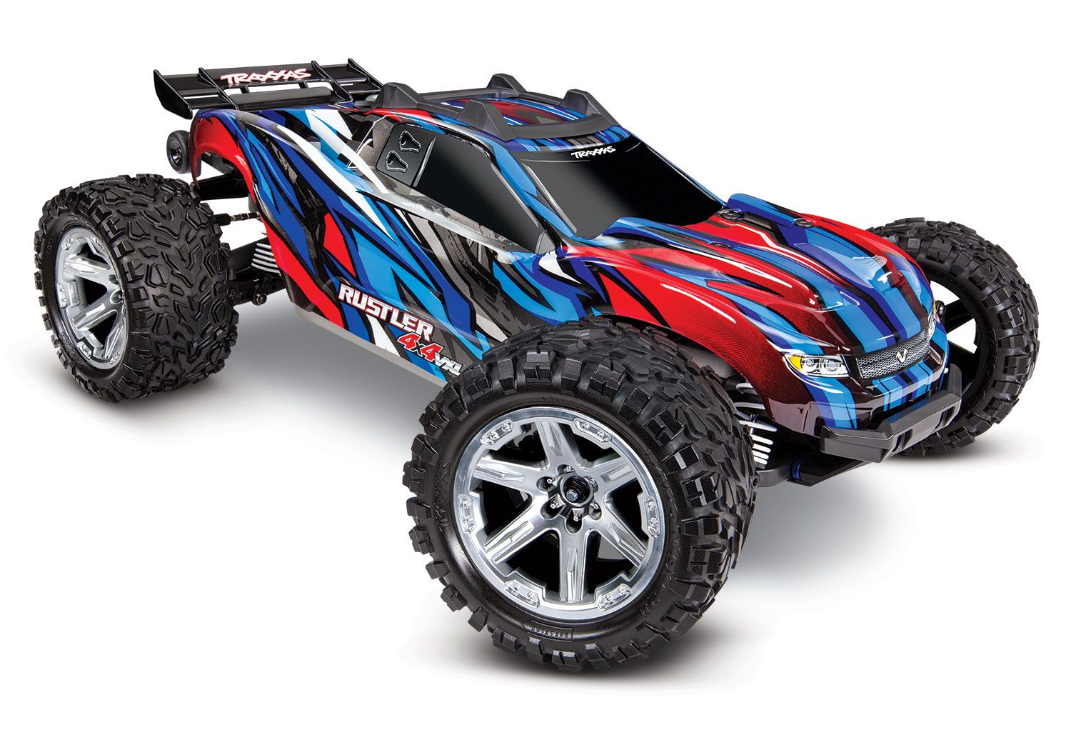 Traxxas Rustler 4X4 VXL - Blue (TRX67076-4-BLUE)