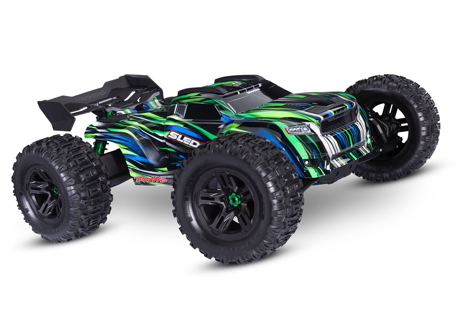 Traxxas Sledge Belted 1:8 4WD VXL-6S Brushless Monster Truck - Green (TRX95096-4-GRN)