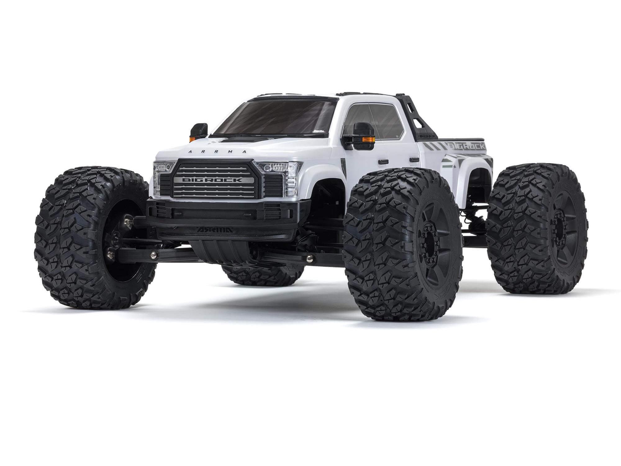 Arrma 1/7 BIG ROCK 6S 4X4 BLX Monster Truck RTR White (C-ARA7612T3)