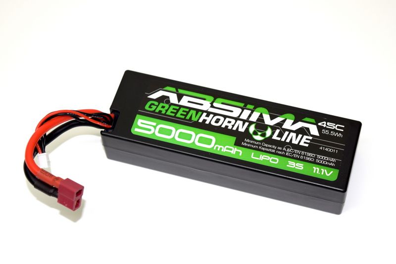 Absima Greenhorn V2 Lipo 11.1V-50C 5000 Hardcase (T-Plug) ( AB 4140011)