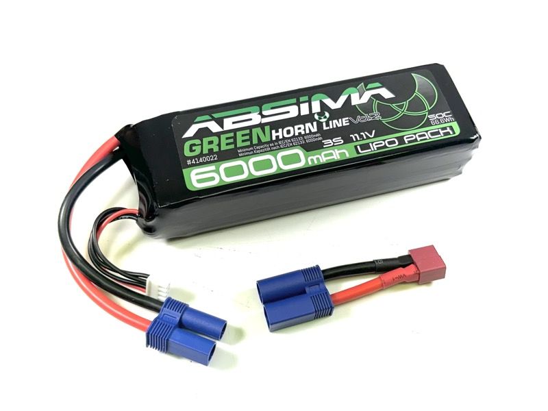 Absima Greenhorn Vol.2 LiPo 3S 11.1V-50C 6000 SC (EC5/T-Plug) ( AB 4140022)
