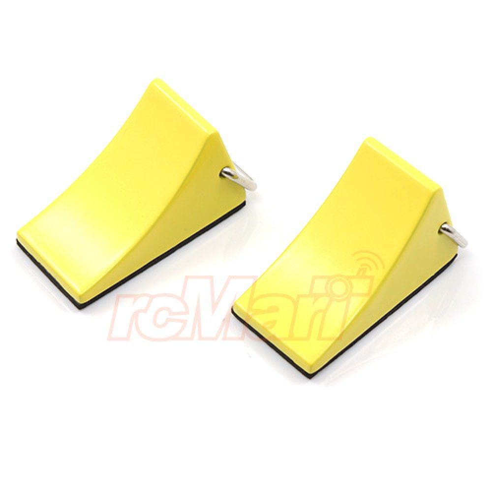 Yeah Racing 1/10 RC Rock Crawler Accessory Anti-Skid Tire Stopper 2pcs Yellow (YA-0383)