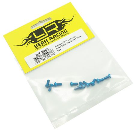 Yeah Racing Aluminium 7075 3x6mm Hex Socket Button Head Screws 10pcs Blue (AHP-306BU)