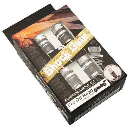 Yeah Racing Shock-Gear 60mm Damper Set Silver 1/10 RC Off Road Car Tamiya (DSG-0060SV)