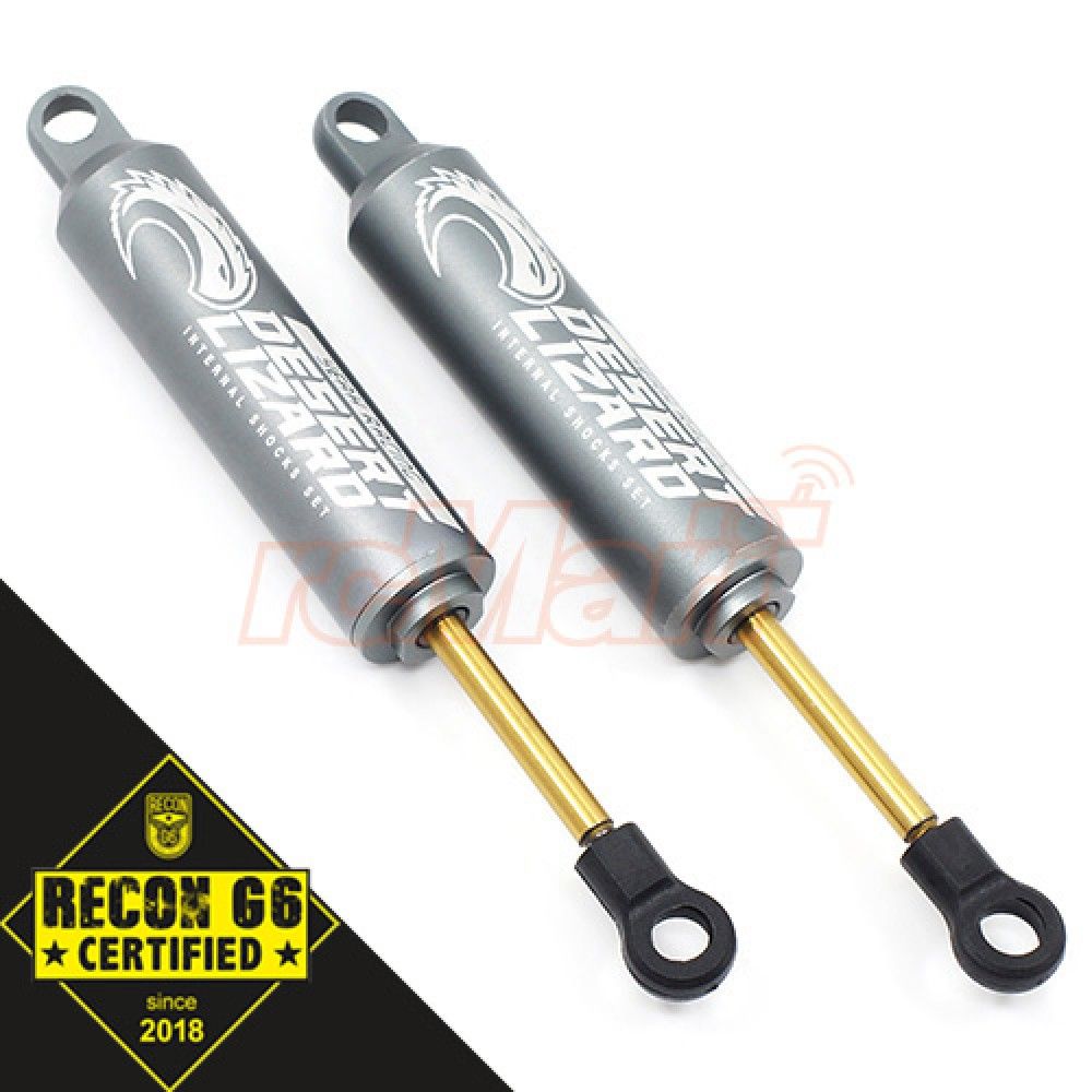 Yeah Racing 90mm Desert Lizard Two Stage Internal Spring Damper (2) Gun Metal 1:10 Crawler &#039;G6 Certified&#039; (DDL-090GM)
