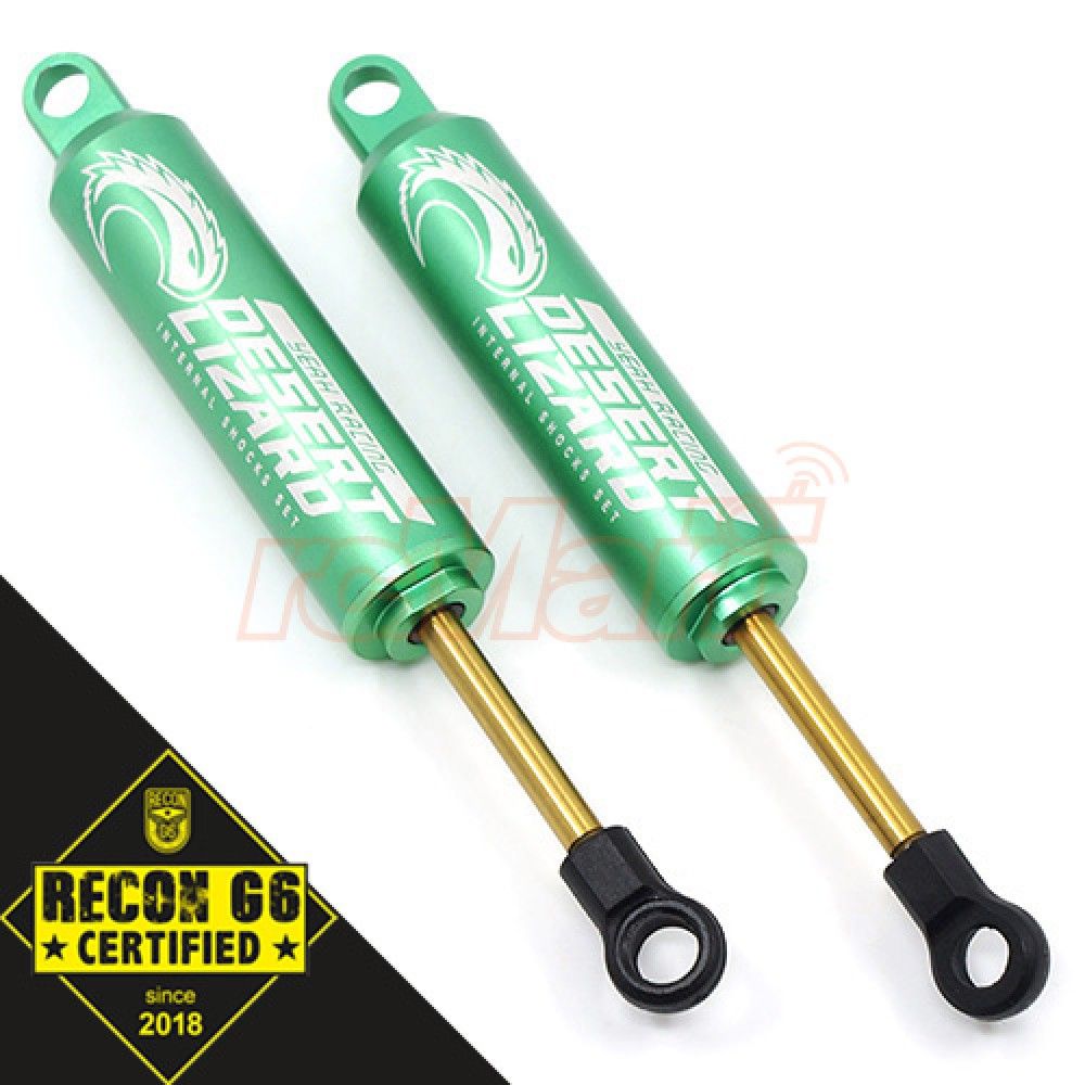 Yeah Racing 90mm Desert Lizard Two Stage Internal Spring Damper (2) Green 1:10 Crawler &#039;G6 Certified&#039; (DDL-090GN)