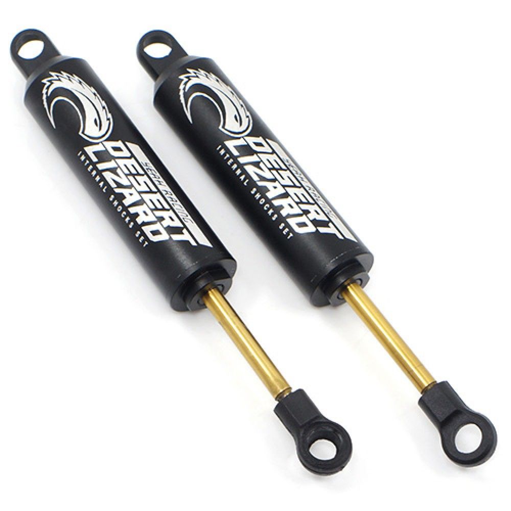 Yeah Racing 100mm Desert Lizard Two Stage Internal Spring Damper (2) Black 1:10 Crawler &#039;G6 Certified&#039; (DDL-100BK)