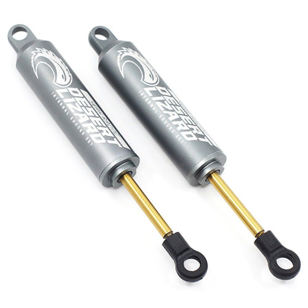 Yeah Racing 100mm Desert Lizard Two Stage Internal Spring Damper (2) Gun Metal 1:10 Crawler &#039;G6 Certified&#039; (DDL-100GM)