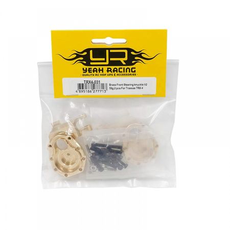 Yeah Racing Brass Front Steering Knuckle 59g 2 pcs V2 TRX-4 TRX4-6 (TRX4-031)