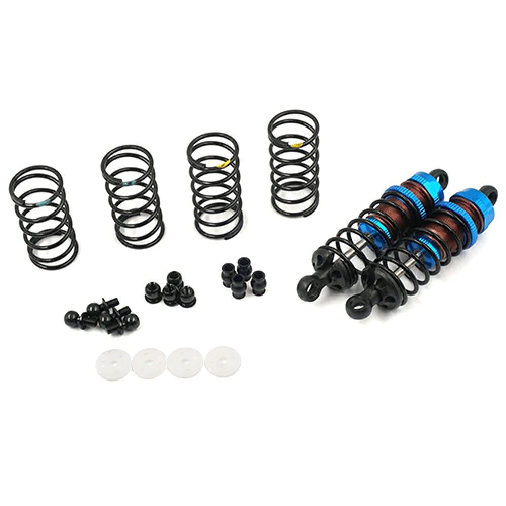 Yeah Racing Aluminum Big Bore Go 65mm Damper Set 2pcs for 1/10 RC Off Road Buggy - Blue (BBG-0065BU)