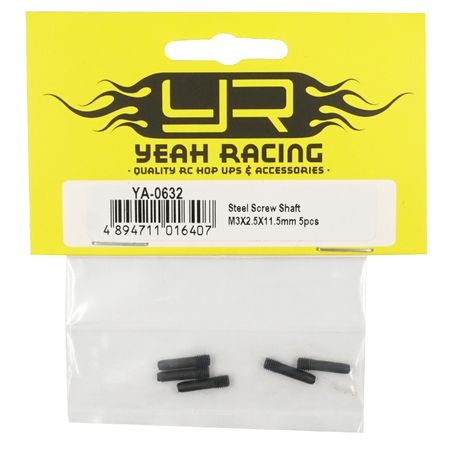 Yeah Racing teel Screw Shaft M3X2.5X11.5mm 5pcs (YA-0632)