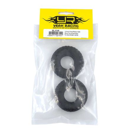Yeah Racing 1.0&quot; Claws Medium Soft Micro Tire w/Foam 2pcs 1/24 RC