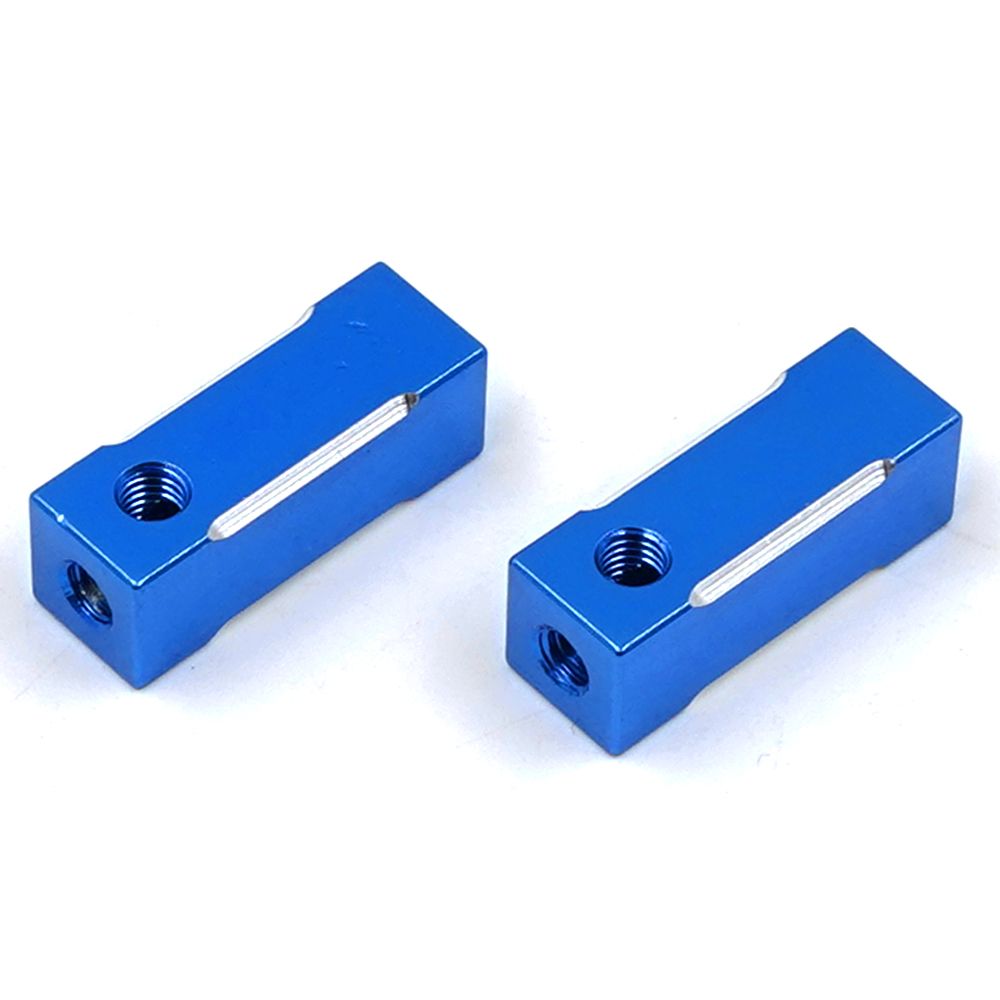 Xtra Speed Aluminium Servo Stays Blue Tamiya Top Force/ Super Astute/ Grasshopper/ Egress/ Fighting Buggy (XS-TA29091BU)