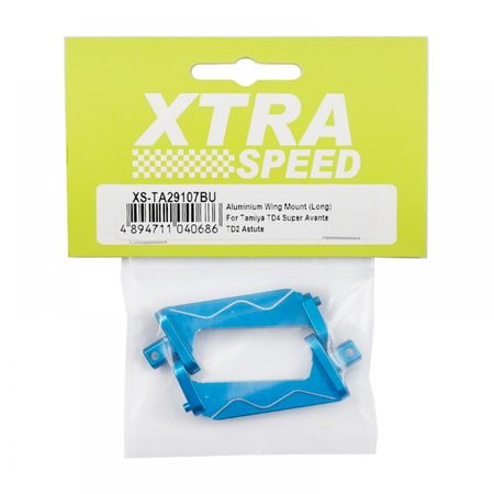 Xtra Speed Aluminium Wing Mount (Long) Tamiya TD4 Super Avante TD2 Astute (XS-TA29107BU)