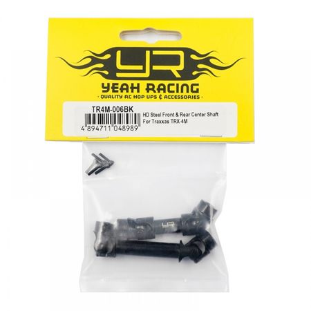 Yeah Racing HD Steel Front &amp; Rear Center Shaft Traxxas TRX-4M (TR4M-006BK)