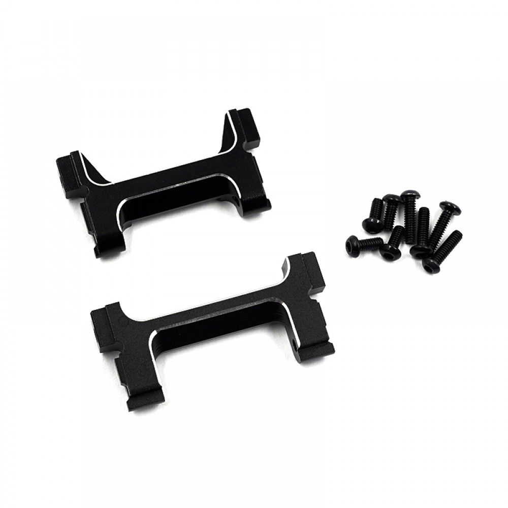 Yeah Racing Aluminium Bumper Mount 2pcs (F&amp;R) Traxxas TRX-4M (TR4M-016BK)