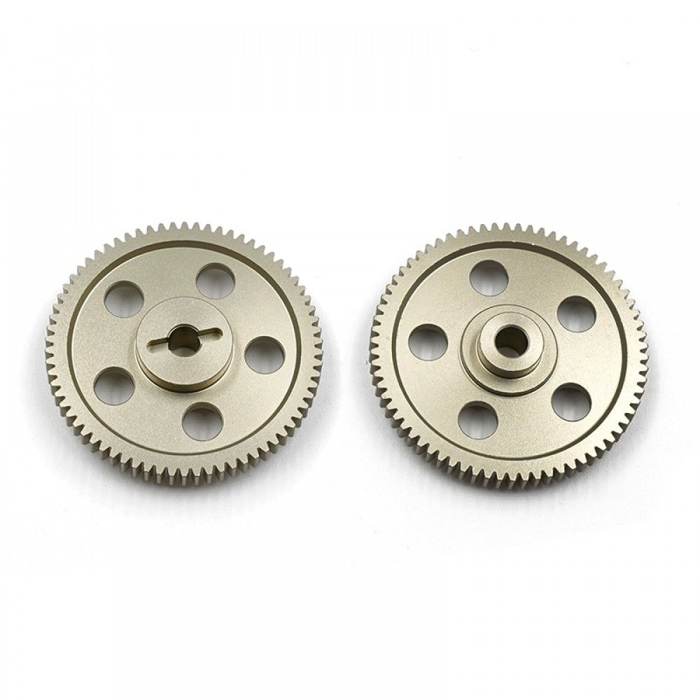 Xtra Speed Aluminium 7075 Hard Coated Spur Gear 70T &amp; 65T Tamiya Buggy Champ, Sand Scorcher, Fighting Buggy (XS-TA29141)