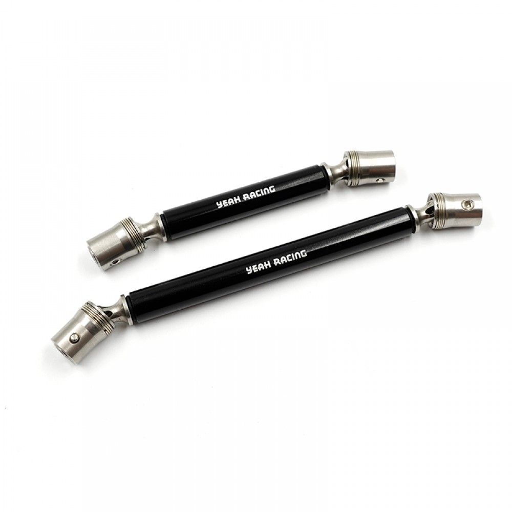 Yeah Racing Stainless Steel Front &amp; Rear Center Shaft Set Traxxas TRX-4 K10 High Trail (TRX4-102BK)