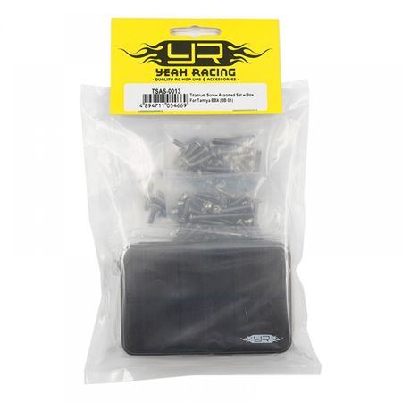 Yeah Racing Titanium Screw Assorted Set w/Box Tamiya BBX (BB-01) (TSAS-0013)