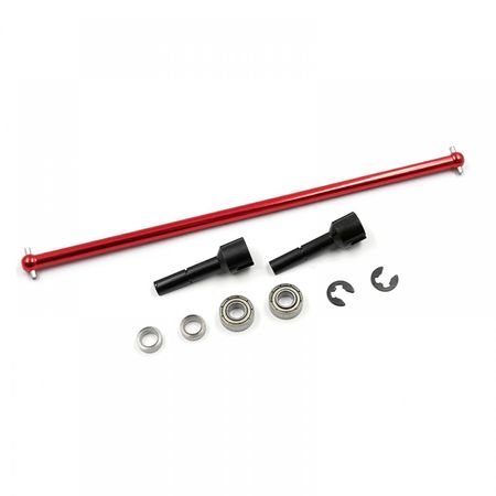 Xtra Speed Aluminium Main Drive Shaft w/ G45 Steel Joint Red Tamiya TA02 (XS-TA29143RD)