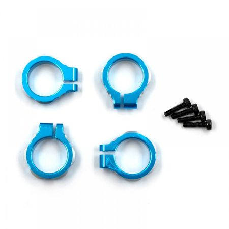 Yeah Racing Aluminium Shock Clamp 4pcs - Blue Tamiya BBX (BB-01) (TABB-012BU)