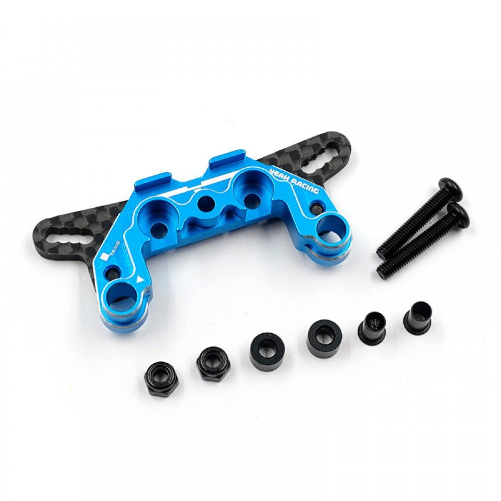 Yeah Racing Aluminium &amp; Graphite Damper Mount (F/R) Tamiya MB-01(TAMB-006BU)