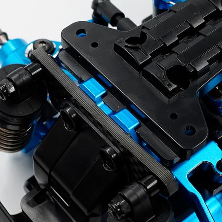 Yeah Racing Aluminium &amp; Graphite Damper Mount (F/R) Tamiya MB-01(TAMB-006BU)