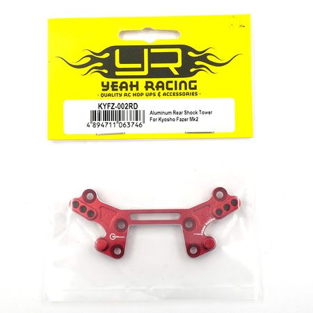 Yeah Racing Aluminum Rear Shock Tower For Kyosho 1:10 Fazer Mk2 (KYFZ-002RD)