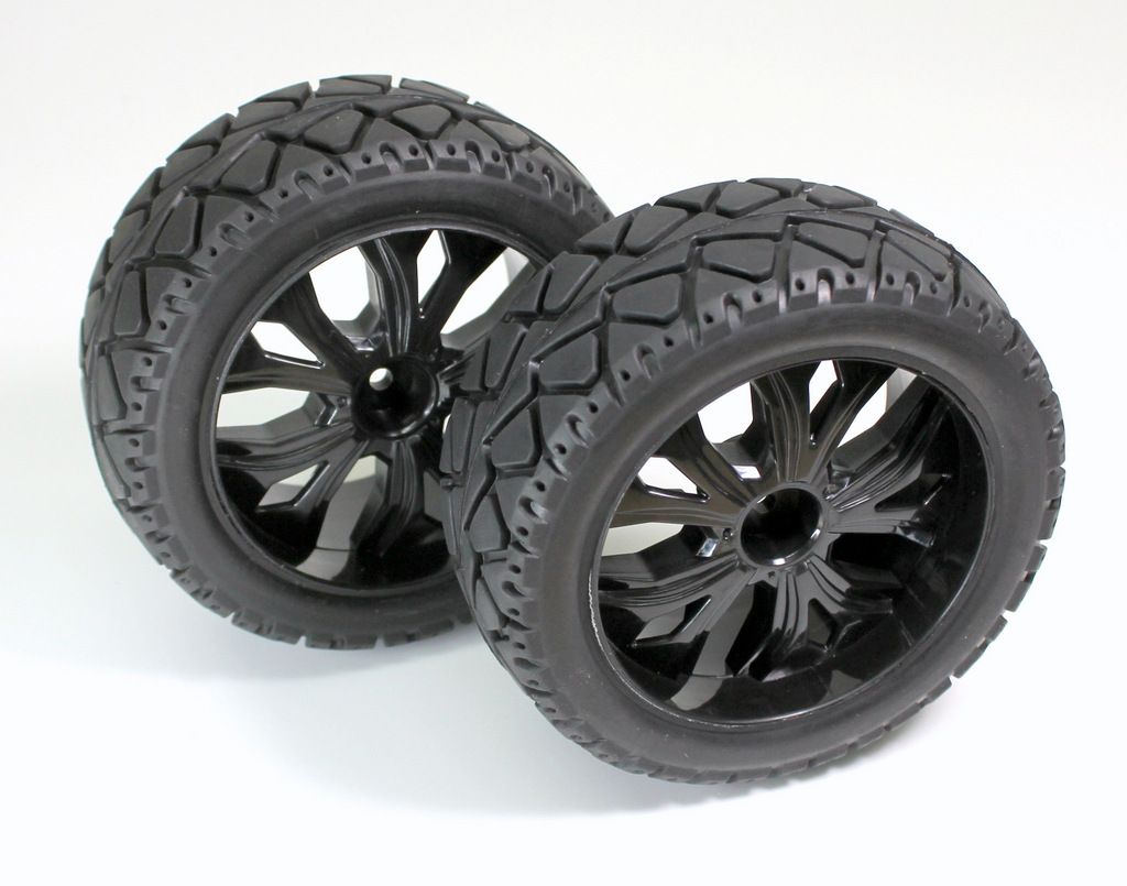 Absima Wheel Set Buggy &quot;Street&quot; front black 1:10 (2) ( AB 2500013)
