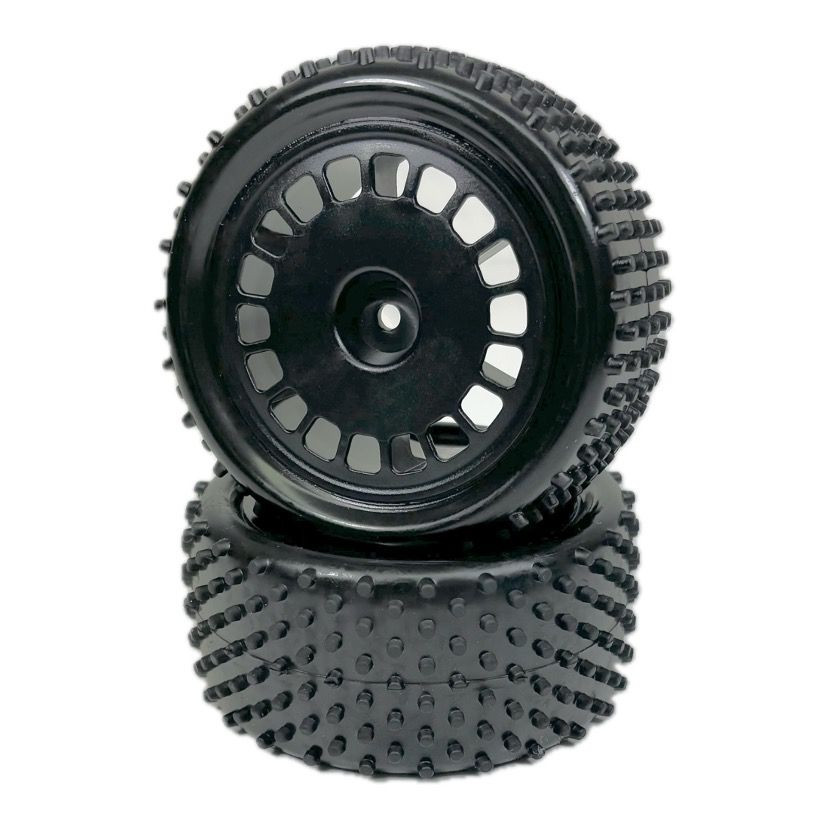 Absima 1:10 Buggy Wheel Set &quot;Mini Pin&quot; Rear Black (2) ( AB 2500055)