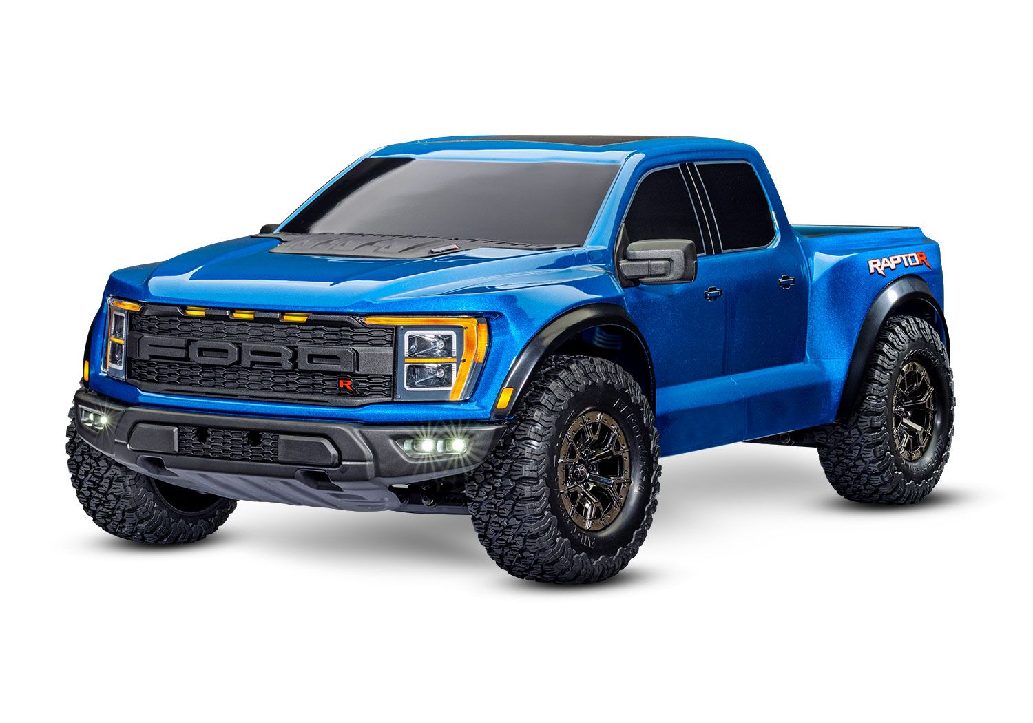 Traxxas Ford Raptor R Pro Scale 4WD Brushless Replica Truck - Blue (TRX101076-4-BLUE)