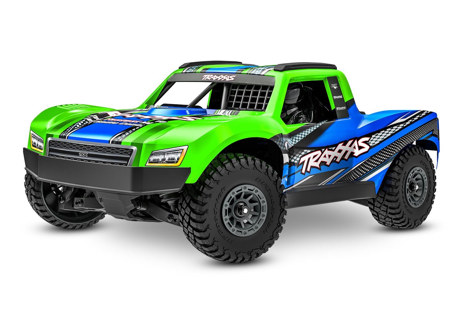 Traxxas Mini Slash BL-2S 4X4 RTR Short Course Truck - Green (TRX108164-1-GRN)