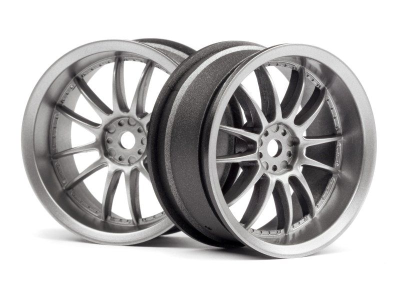 HPI Racing Work XSA 02C Wheels 26mm Light Gunmetal (3mm Off Set) (HP120151)