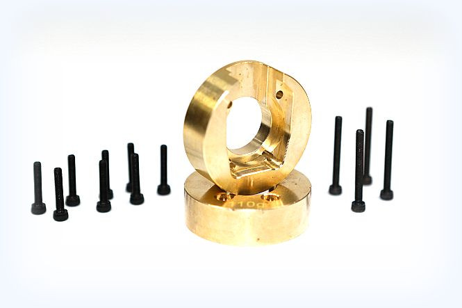 Absima Brass Wheel Weight 110G CR3.4 (2) ( AB 1230658)