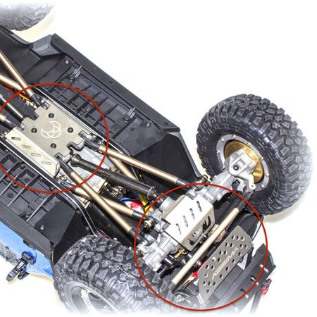 Absima Skid Plate Set CR3.4 (4) ( AB 1230709)