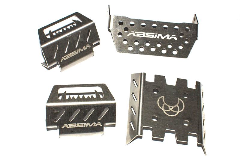 Absima Skid Plate Set CR3.4 (4) ( AB 1230709)