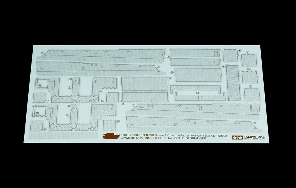 1/48 Tamiya Sturmtiger Zimmerit Sheet ( THC 12672)