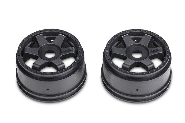 Maverick Quantumr Race Truck Wheel (Black/2Pcs) (MV150295)