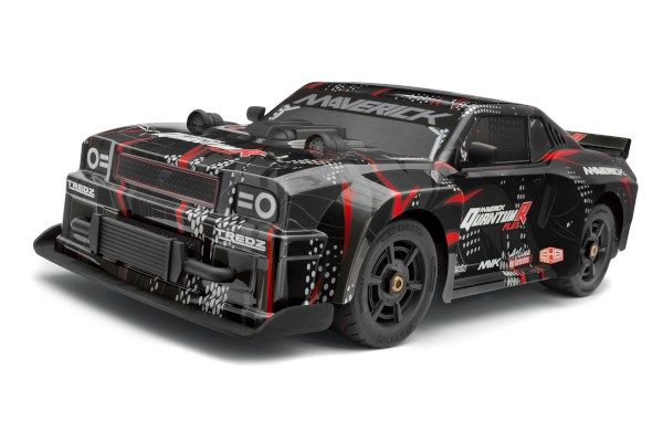 Maverick Quantumr Muscle Car Body - Black/Red (MV150352)