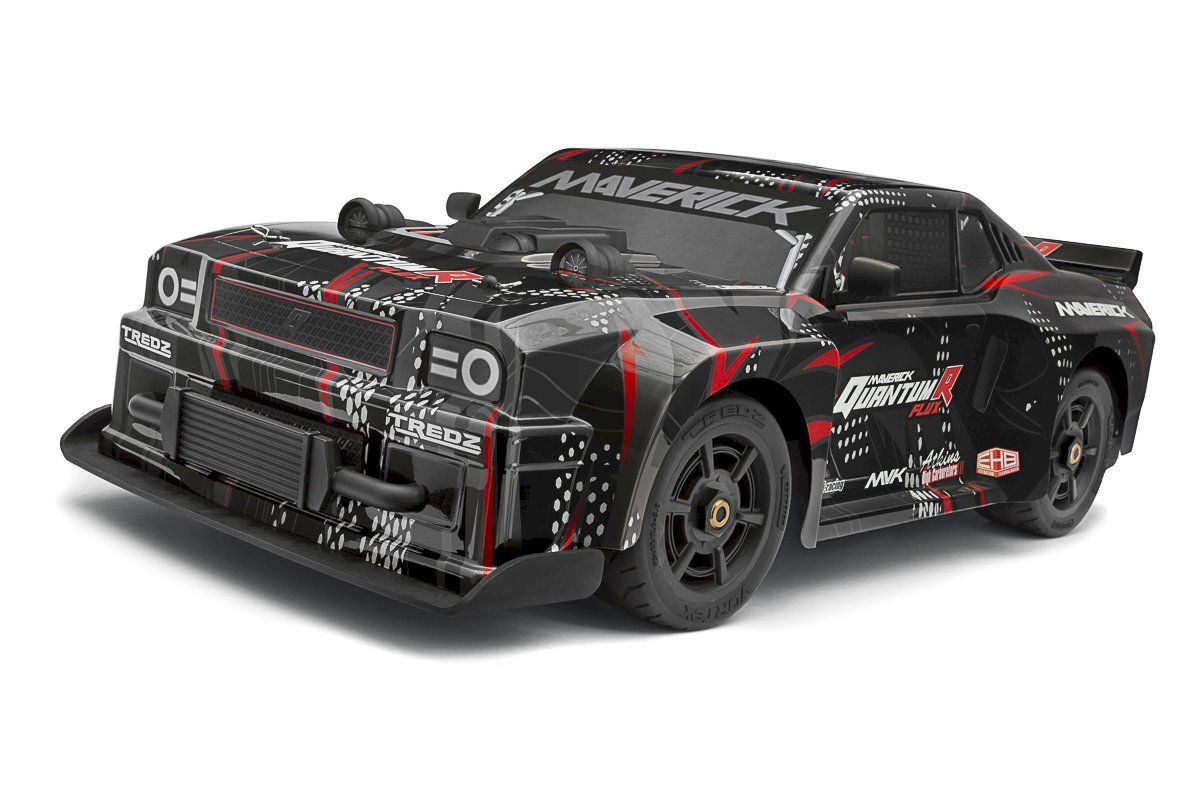 Maverick QuantumR Flux 4S 1:8 4WD Muscle Car - Black/Red (MV150350)