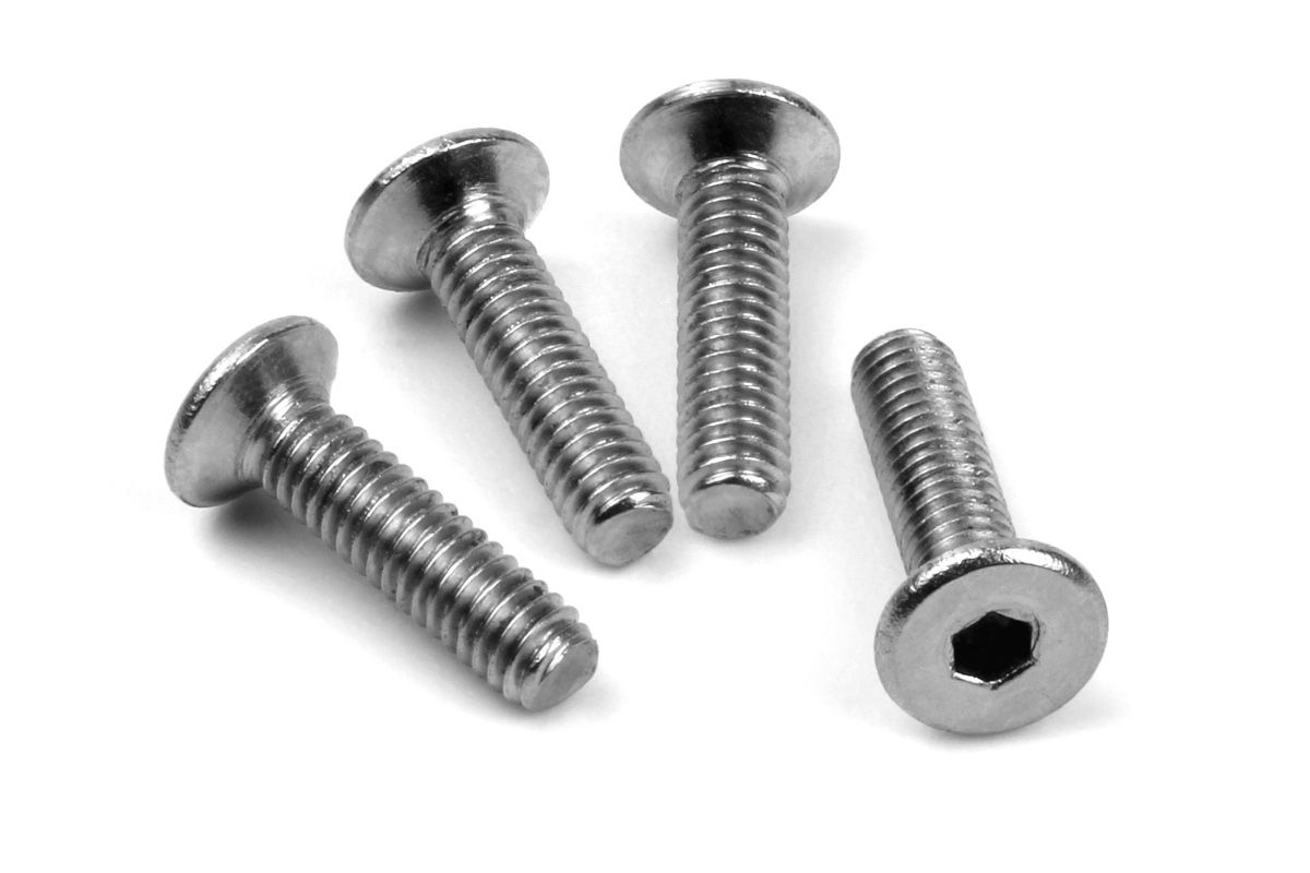 Maverick Flat Head SCrew M2.6X10mm (4Pcs) (MV150442)