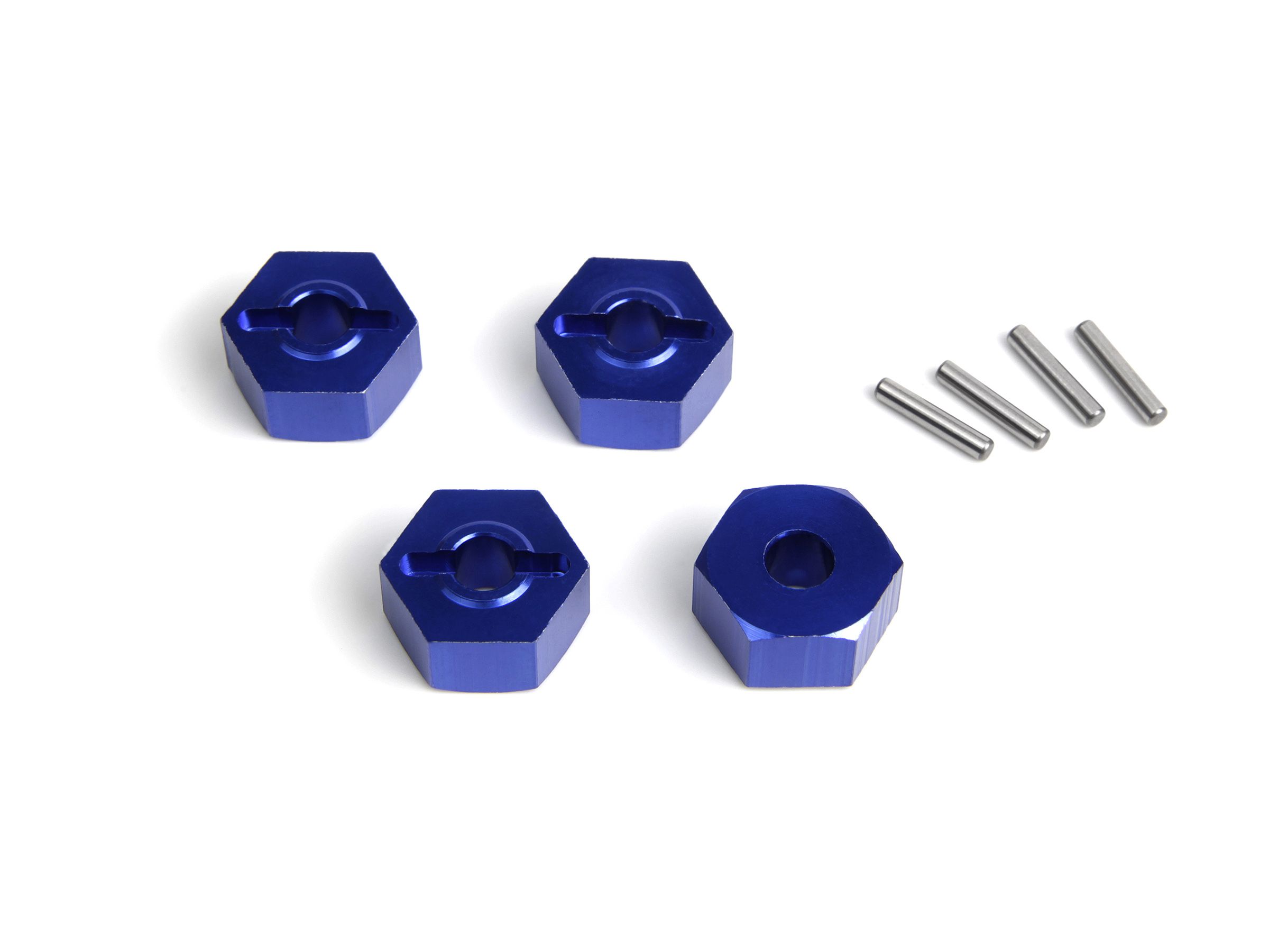 Maverick Aluminium 14mm Hex Hub Set (Blue/4pcs) (MV150473)