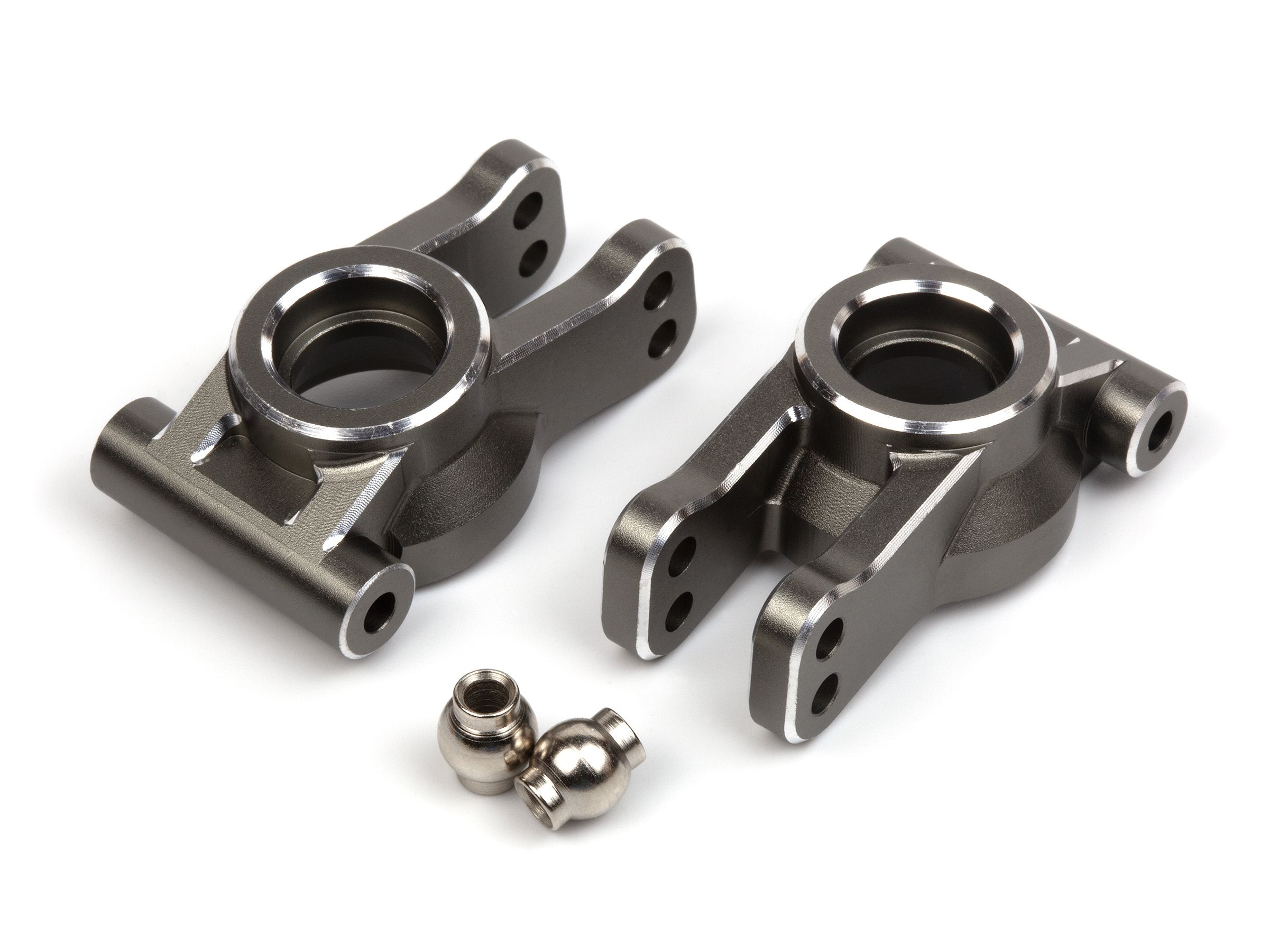 Maverick Aluminium Rear Hub Set (Grey/2pcs) (MV150488)