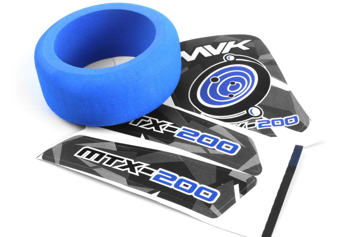 Maverick Transmitter Wheel Foam &amp; Decals (Blue) (MV150551)