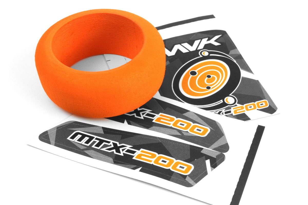 Maverick Transmitter Wheel Foam &amp; Decals (Orange) (MV150553)