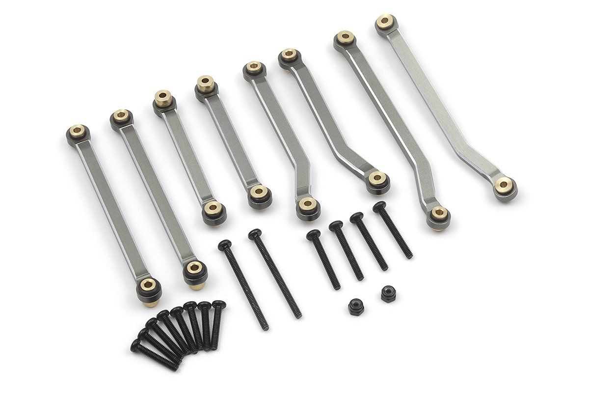 HPI Racing Aluminum Suspension Link Set (Gunmetal) (HP161147)
