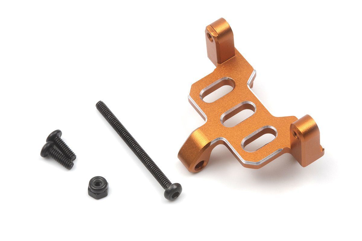 HPI Racing Aluminum Steering Servo Mount (Orange) (HP161156)