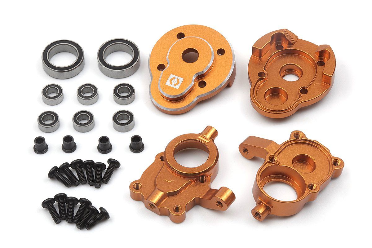 HPI Racing Aluminum Portal Steering Spindle Set (Orange) (HP161160)